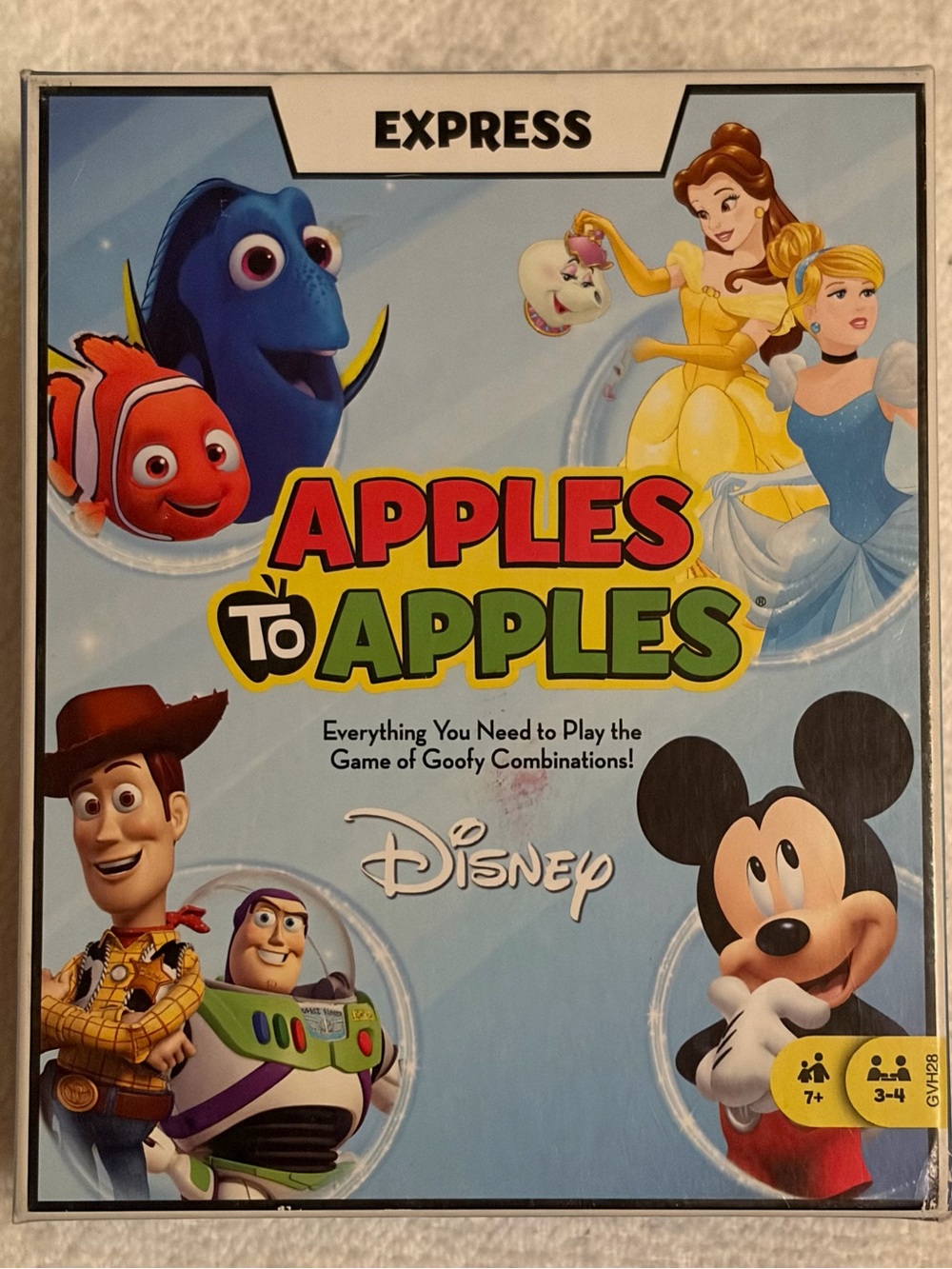 Disney Apples to Apples Game - Blue, Red, Yellow, Green